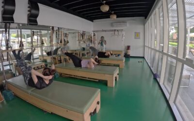 Foot work with breath and calm